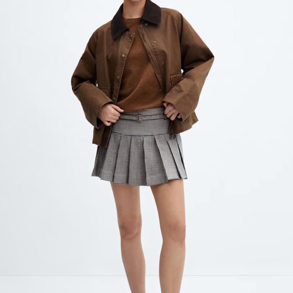 Houndstooth miniskirt